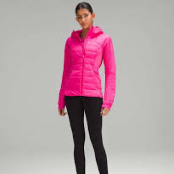 Lululemon Down for It All Jacket SONIC PINK Size 8 NWT - Picture 2 of 11